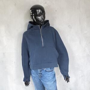 Lululemon Scuba Oversized Half-Zip Hoodie True Navy XL/XXL Light Cotton Terry